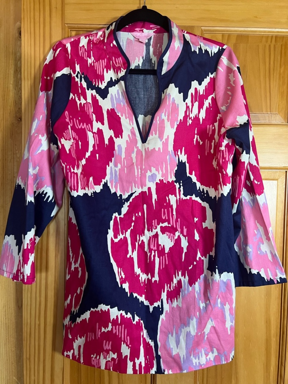 Lilly Pulitzer Navy Brava Ciara Tunic Top